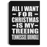 All I Want For Christmas Is My Treeing Tennessee Brindle - Canvas Portrait