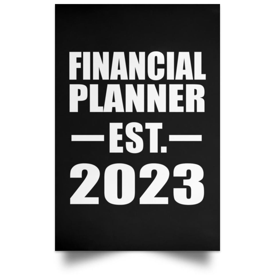 Financial Planner Established EST. 2023 - Poster Portrait