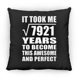 89th Birthday Took Square Root of 7921 Years To Awesome - Throw Pillow Black