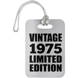 49th Birthday Vintage 1975 Limited Edition - Luggage Bag Tag