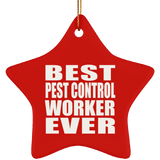 Best Pest Control Worker Ever - Star Ornament