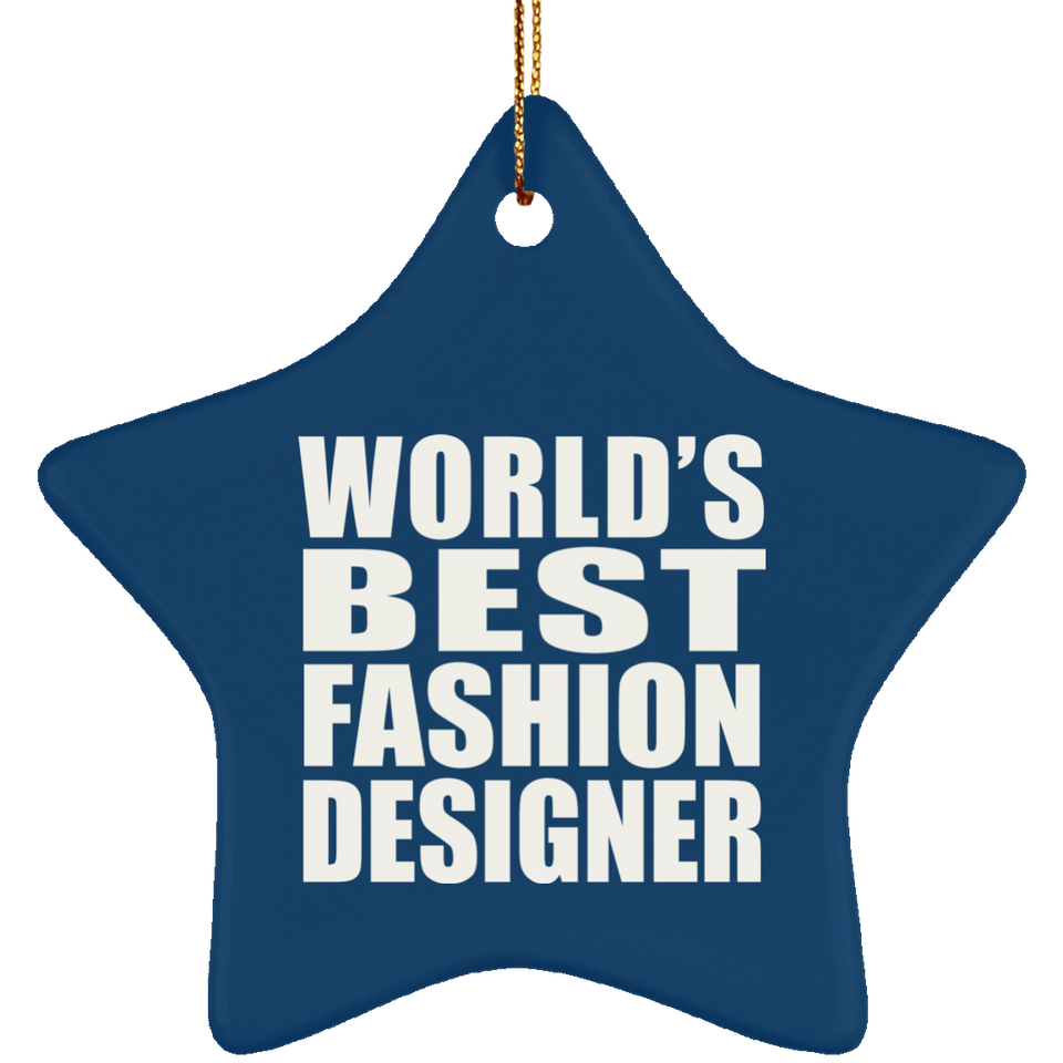 World's Best Fashion Designer - Star Ornament