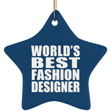 World's Best Fashion Designer - Star Ornament