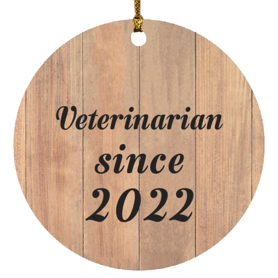 Veterinarian Since 2022 - Circle Ornament C