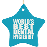 World's Best Dental Hygienist - Star Ornament