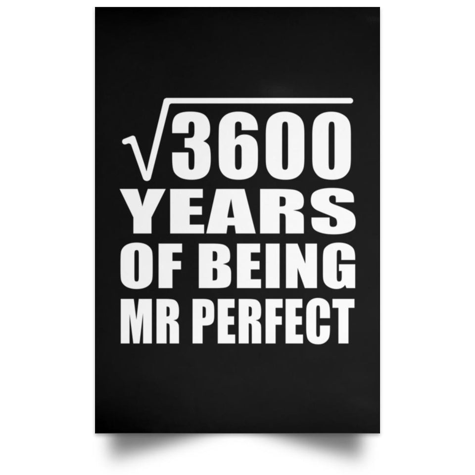 60th Anniversary Square Root of 3600 Years of Mr Perfect - Poster Portrait