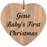 Gene Baby's First Christmas - Heart Ornament C