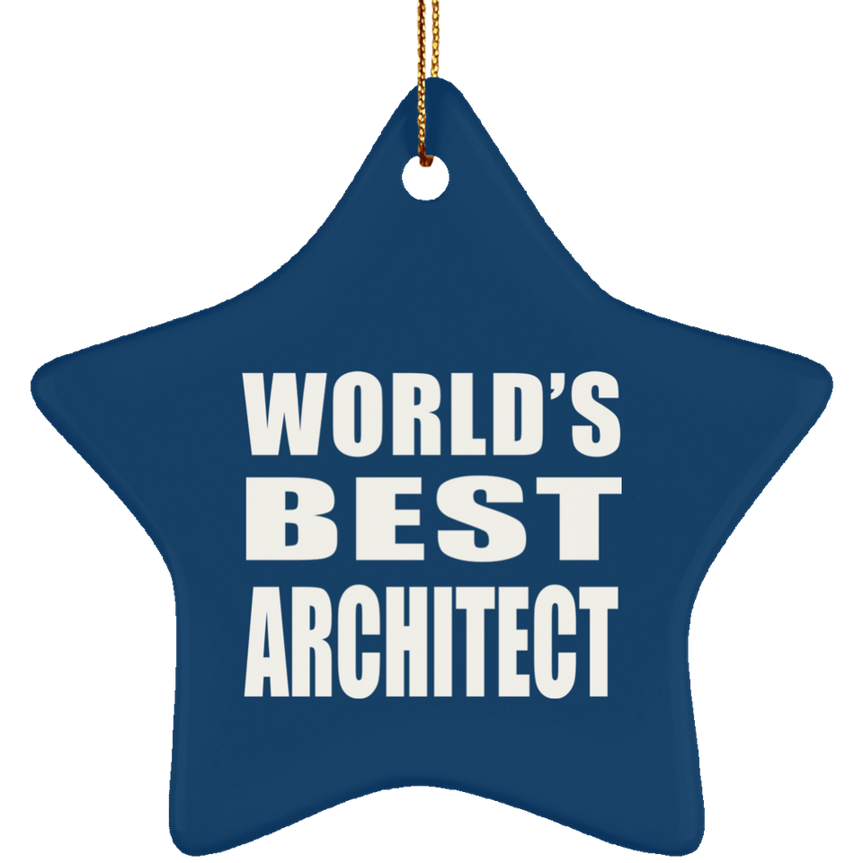 World's Best Architect - Star Ornament