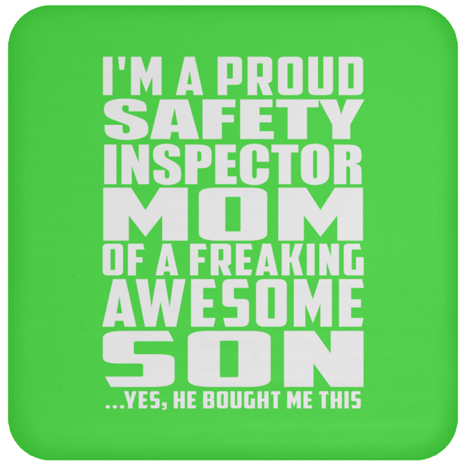 Proud Safety Inspector Mom Of Awesome Son - Drink Coaster