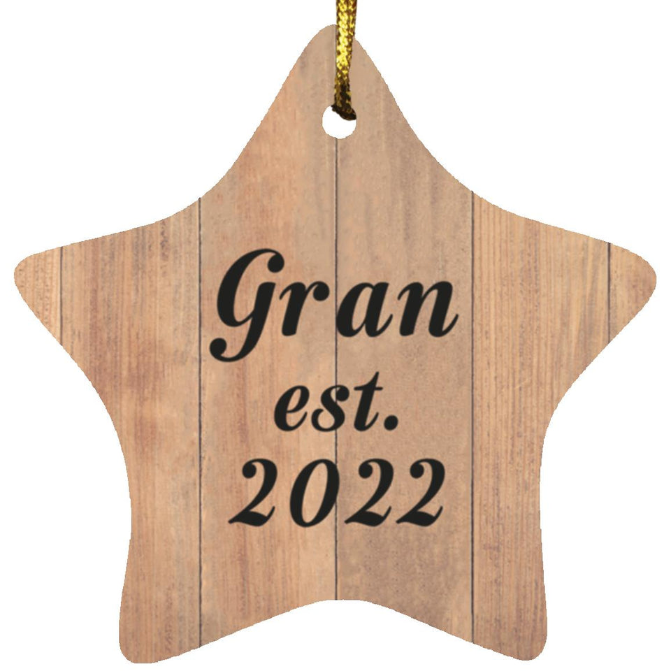 Gran Established Est. 2022 - Star Ornament C