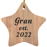 Gran Established Est. 2022 - Star Ornament C