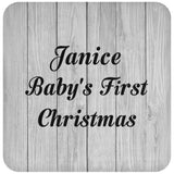 Janice Baby's First Christmas - Drink Coaster F