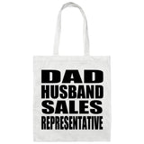 Dad Husband Sales Representative - Tote Bag White