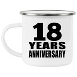 18th Anniversary 18 Years - 12oz Camping Mug
