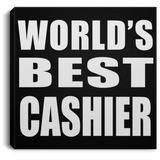 World's Best Cashier - Canvas Square