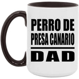 Perro De Presa Canario Dad - 15oz Accent Mug Black