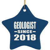 Geologist Since 2018 - Star Ornament