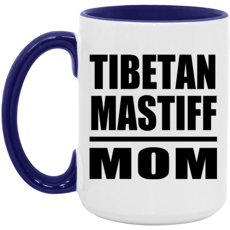 Tibetan Mastiff Mom - 15oz Accent Mug Purple