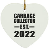 Garbage Collector Established EST. 2022 - Heart Ornament