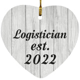 Logistician Established Est. 2022 - Heart Ornament F