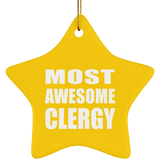 Most Awesome Clergy - Star Ornament
