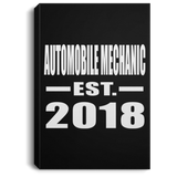 Automobile Mechanic Established EST. 2018 - Canvas Portrait