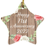 Happy 71st Anniversary 2022 - Star Ornament B