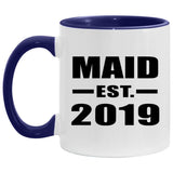 Maid Established EST. 2019 - 11oz Accent Mug Purple