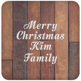 Merry Christmas Kim Family - Drink Coaster E