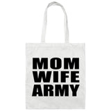 Mom Wife Army - Tote Bag White