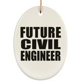 Future Civil Engineer - Oval Ornament