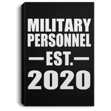 Military Personnel Established EST. 2020 - Canvas Portrait