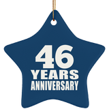 46th Anniversary 46 Years - Star Ornament