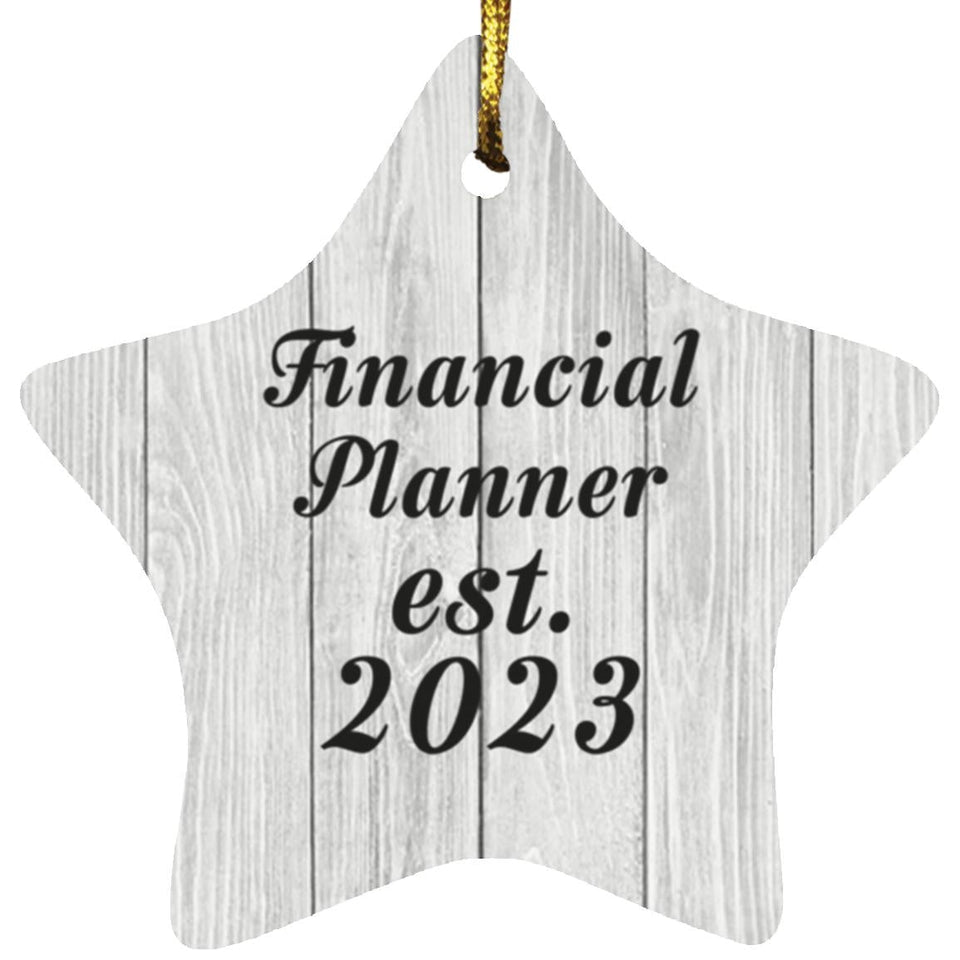 Financial Planner Established Est. 2023 - Star Ornament F