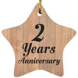 2nd Anniversary 2 Years Anniversary - Star Ornament C