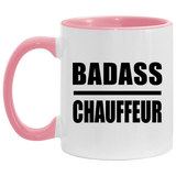 Badass Chauffeur - 11oz Accent Mug Pink