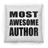 Most Awesome Author - Throw Pillow