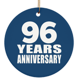 96th Anniversary 96 Years Anniversary - Circle Ornament