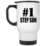 Number One #1 Step Son - White Travel Mug