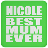 Nicole Best Mum Ever - Drink Coaster
