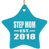 Step Mom Established EST. 2018 - Star Ornament