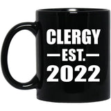 Clergy Established EST. 2022 - 11oz Coffee Mug Black
