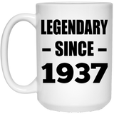 87th Birthday Legendary Since 1937 - 15oz Coffee Mug
