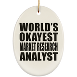 World's Okayest Market Research Analyst - Oval Ornament