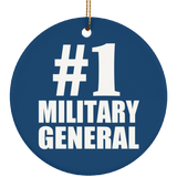 Number One #1 Military General - Circle Ornament