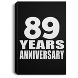 89th Anniversary 89 Years Anniversary - Canvas Portrait
