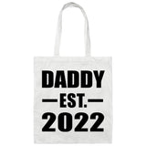 Daddy Established EST. 2022 - Tote Bag White