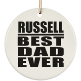 Russell Best Dad Ever - Circle Ornament