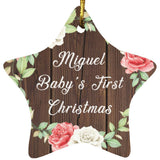 Miguel Baby's First Christmas - Star Ornament A