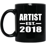 Artist Established EST. 2018 - 11 Oz Coffee Mug Black